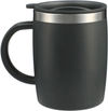 Am image of a Custom Dagon Wheat Straw Mug w Stainless Liner 14oz in Charcoal!