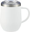 An image of a Custom Brew Copper Vacuum Insulated Mug 12oz in White!