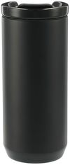 Am image of a Custom Seneca Tumbler 16oz with Ceramic Lid and Lining in Black!