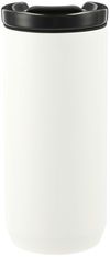 Am image of a Custom Seneca Tumbler 16oz with Ceramic Lid and Lining in White!