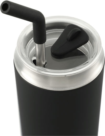 An image of a Custom Marka Copper Vac Tumbler w SS straw 20oz!