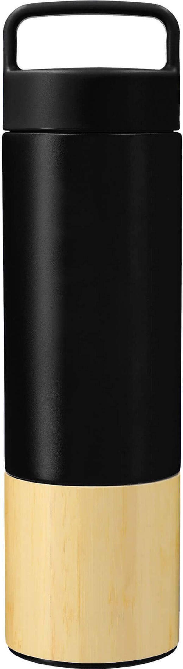 Am image of a Custom Welly Traveler Copper Vacuum Bottle 18oz in Black!