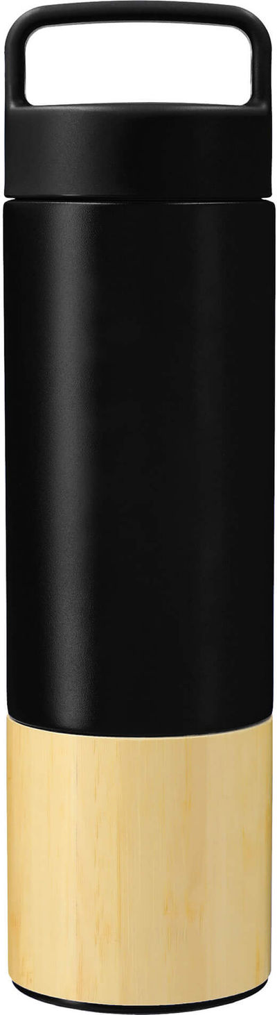 Am image of a Custom Welly Traveler Copper Vacuum Bottle 18oz in Black!