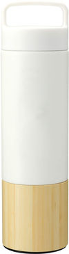 Am image of a Custom Welly Traveler Copper Vacuum Bottle 18oz in White!
