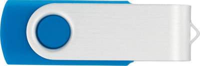 Am image of a Custom Rotate Flash Drive 2GB in Aqua!