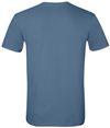 Am image of a Custom Gildan Softstyle T Shirt in Indigo Blue!