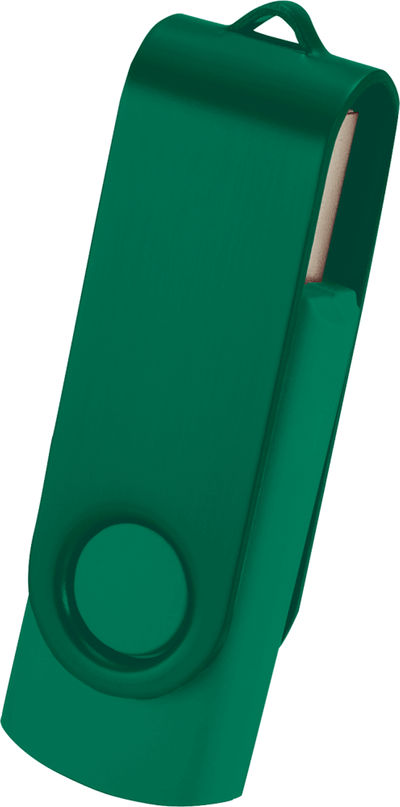 Am image of a Custom Rotate 2Tone Flash Drive 2GB in Green!