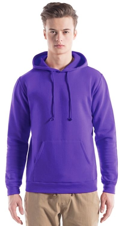 Am image of a Custom Jerico Hooded Sweatshirt in Purple!
