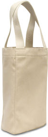 Am image of a Custom Liberty Bags Double Bottle Wine Tote in Natural!