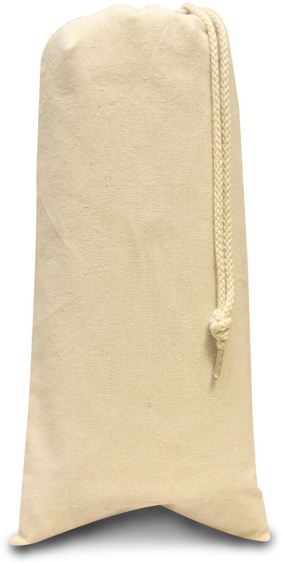Am image of a Custom Liberty Bags Drawstring Wine Tote in Natural!