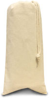 Am image of a Custom Liberty Bags Drawstring Wine Tote in Natural!