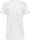 Am image of a Custom Augusta Ladies Nexgen Wicking Tee in White!
