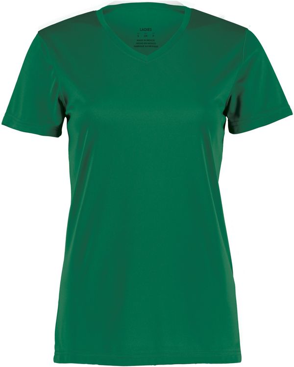 Am image of a Custom Augusta Ladies Nexgen Wicking Tee in Dark Green!