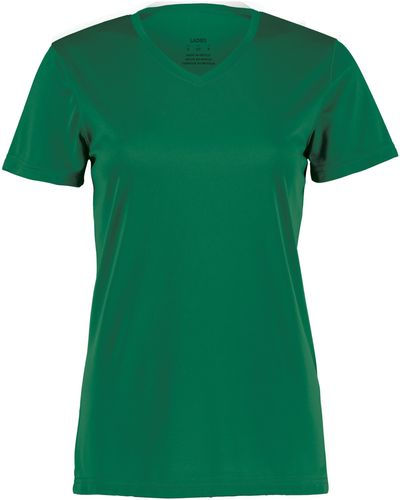 Am image of a Custom Augusta Ladies Nexgen Wicking Tee in Dark Green!