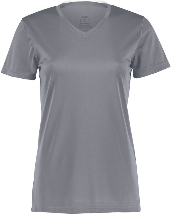 Am image of a Custom Augusta Ladies Nexgen Wicking Tee in Graphite!