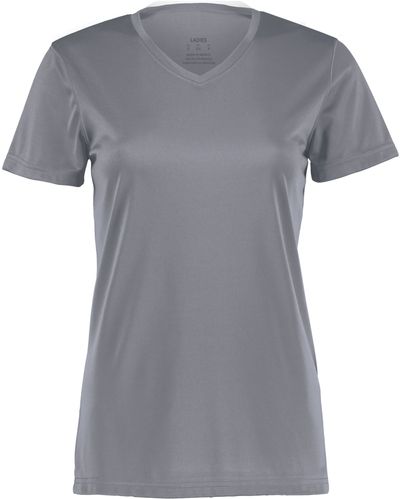 Am image of a Custom Augusta Ladies Nexgen Wicking Tee in Graphite!