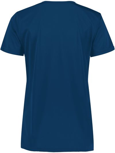 Am image of a Custom Augusta Ladies Nexgen Wicking Tee in Navy!