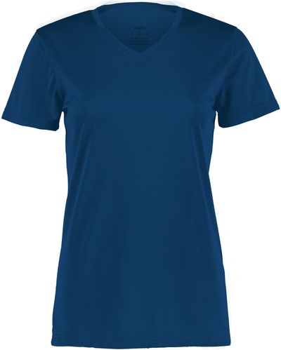 Am image of a Custom Augusta Ladies Nexgen Wicking Tee in Navy!