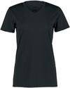 Am image of a Custom Augusta Ladies Nexgen Wicking Tee in Black!