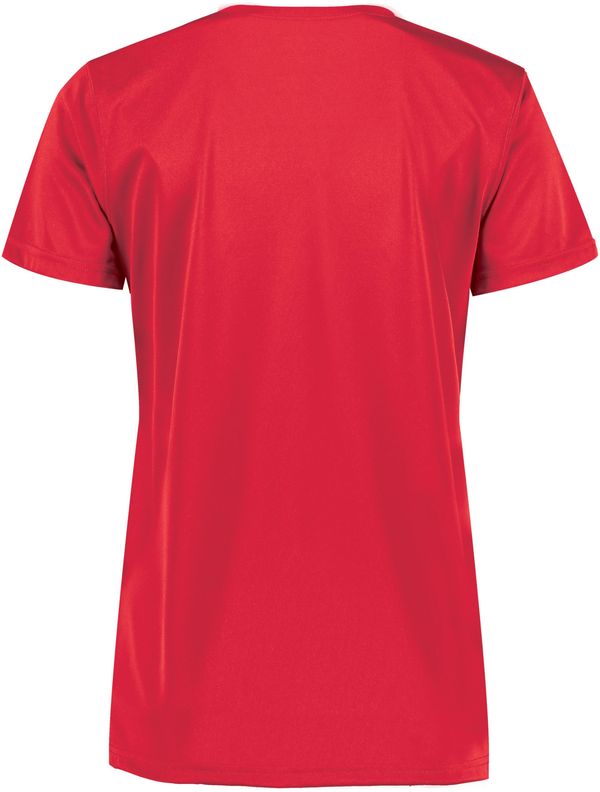 Am image of a Custom Augusta Ladies Nexgen Wicking Tee in Scarlet!