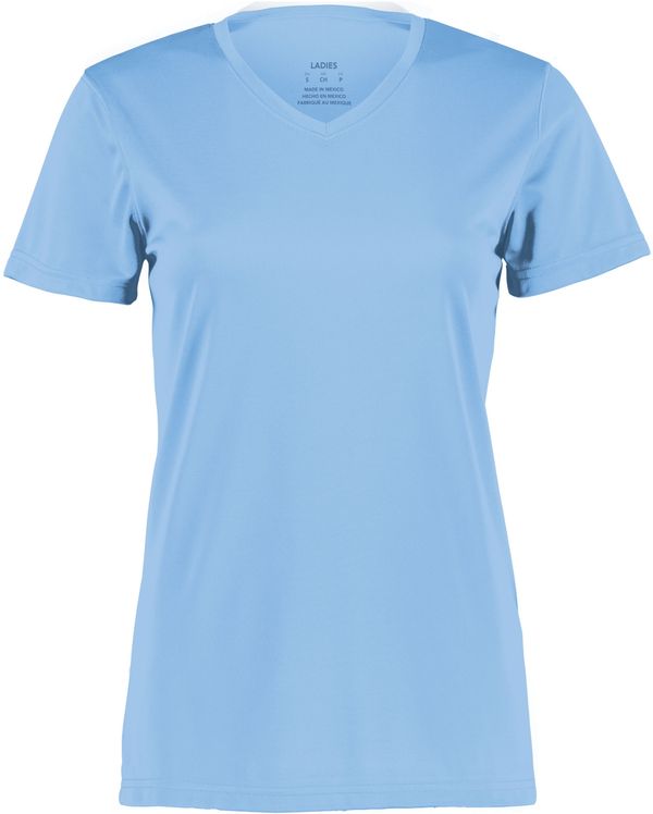 An image of a Custom Augusta Ladies Nexgen Wicking Tee in Columbia Blue!