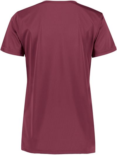 Am image of a Custom Augusta Ladies Nexgen Wicking Tee in Maroon!