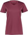 Am image of a Custom Augusta Ladies Nexgen Wicking Tee in Maroon!