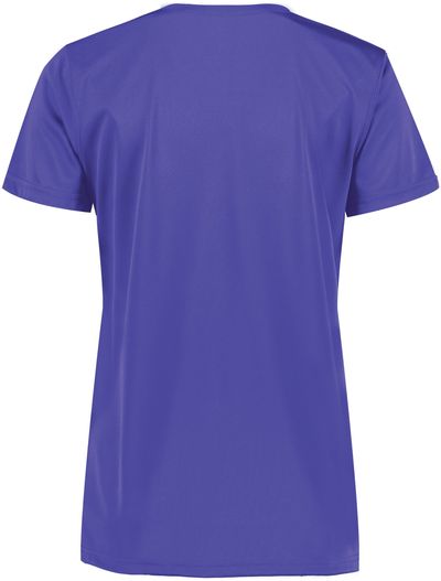 Am image of a Custom Augusta Ladies Nexgen Wicking Tee in Purple!