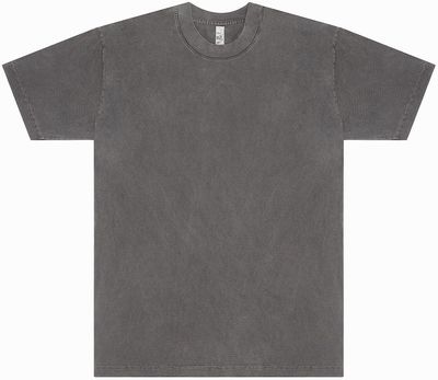 Am image of a Custom LA Apparel Grmnt Dye Crew Neck 6.5oz in Vintage Black!