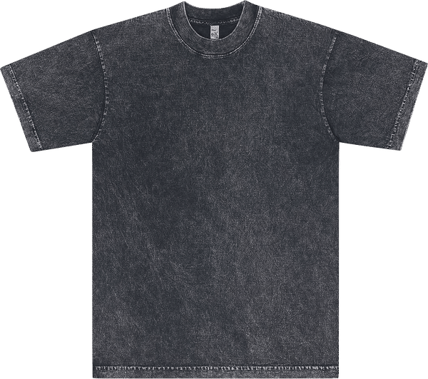 Am image of a Custom LA Apparel Mineral Wash Crew in Carbon Black!
