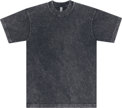 Am image of a Custom LA Apparel Mineral Wash Crew in Carbon Black!