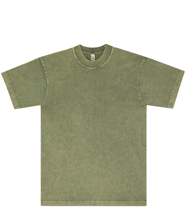 Am image of a Custom LA Apparel Mineral Wash Crew in Matcha!