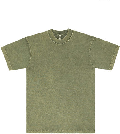 Am image of a Custom LA Apparel Mineral Wash Crew in Matcha!