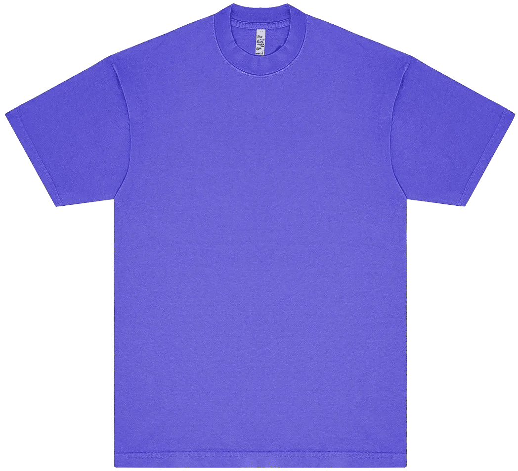 LA Apparel Neon Crew Neck 6.5oz in Neon Purple