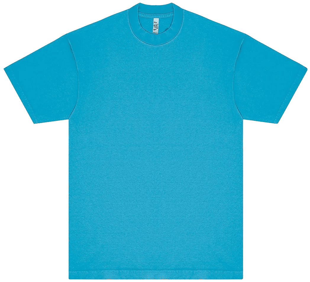 LA Apparel Neon Crew Neck 6.5oz in Neon Blue