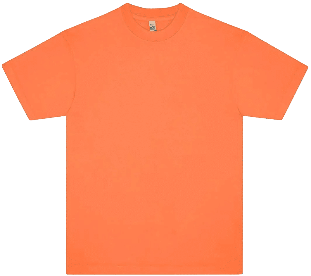 LA Apparel Neon Crew Neck 6.5oz in Neon Orange