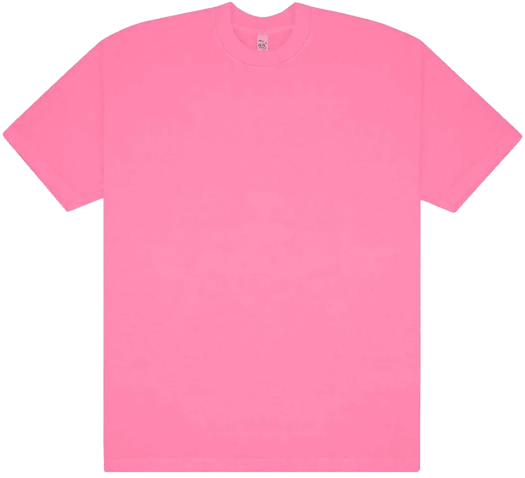 LA Apparel Neon Crew Neck 6.5oz in Neon Pink