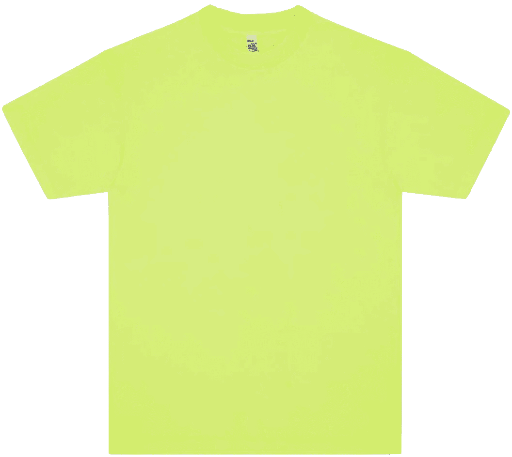 LA Apparel Neon Crew Neck 6.5oz in Neon Yellow