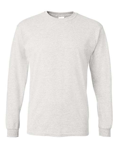 Gildan DryBlend Fifty Fifty Long Sleeve T Shirt in Ash