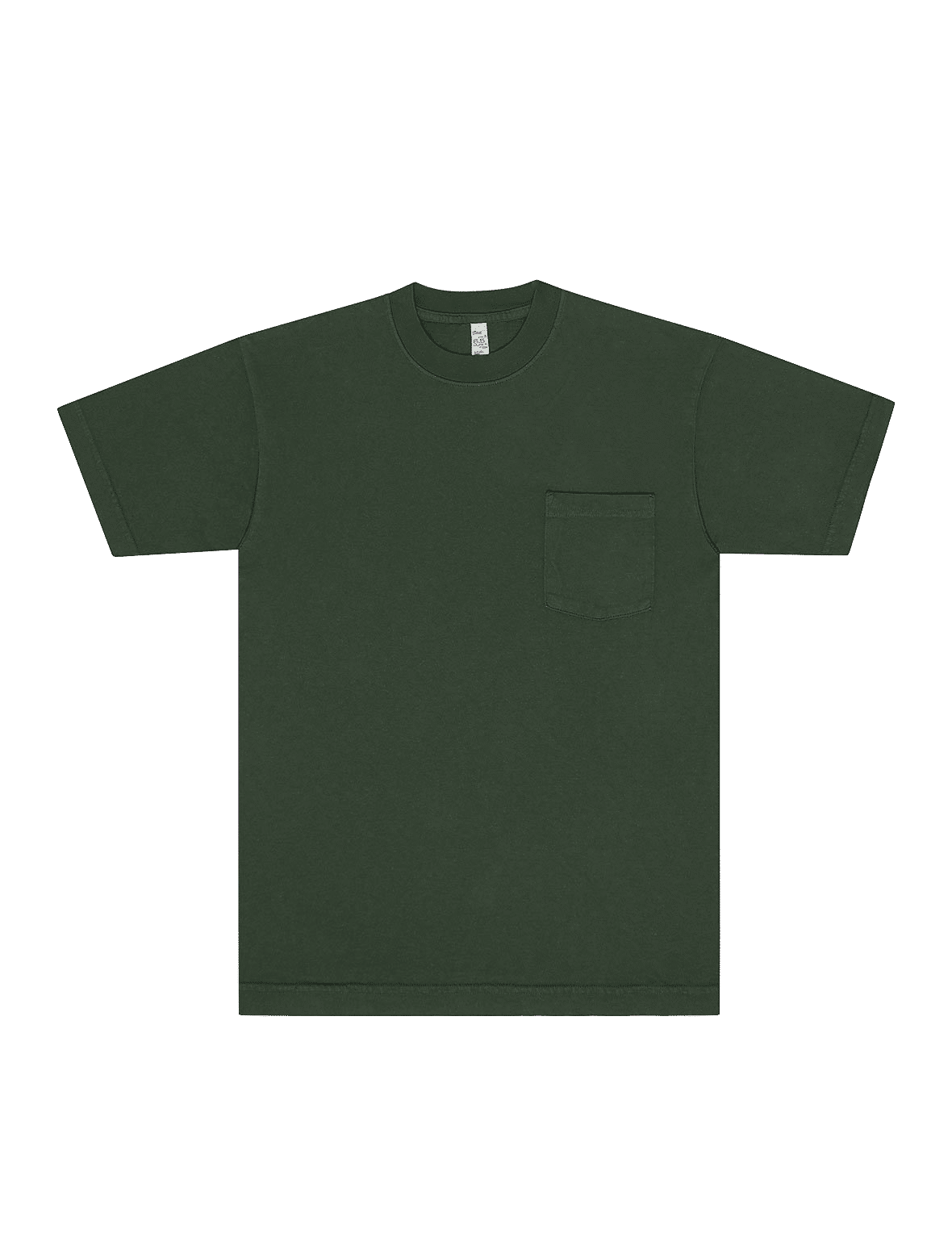 Los Angeles Apparel T Shirt With Pocket in Ivy