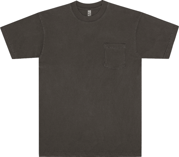 Am image of a Custom Los Angeles Apparel T Shirt With Pocket in Vintage Black!