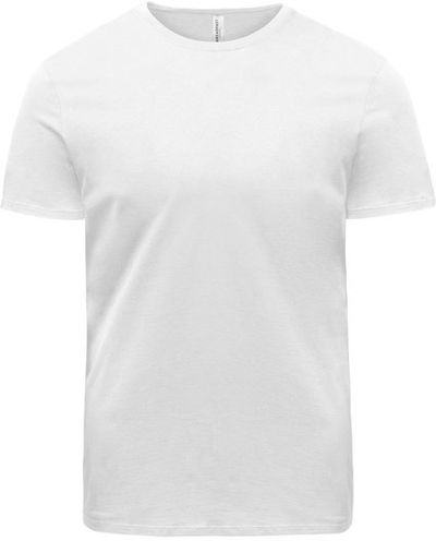 Am image of a Custom Threadfast Unisex Ultimate Cotton T Shirt in White!