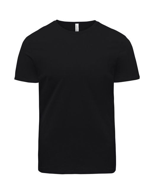 Threadfast Unisex Ultimate Cotton T Shirt in Black