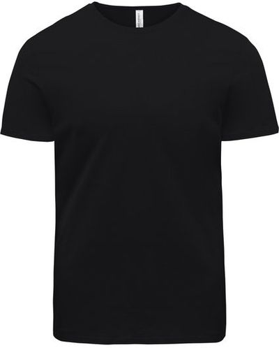 Am image of a Custom Threadfast Unisex Ultimate Cotton T Shirt in Black!