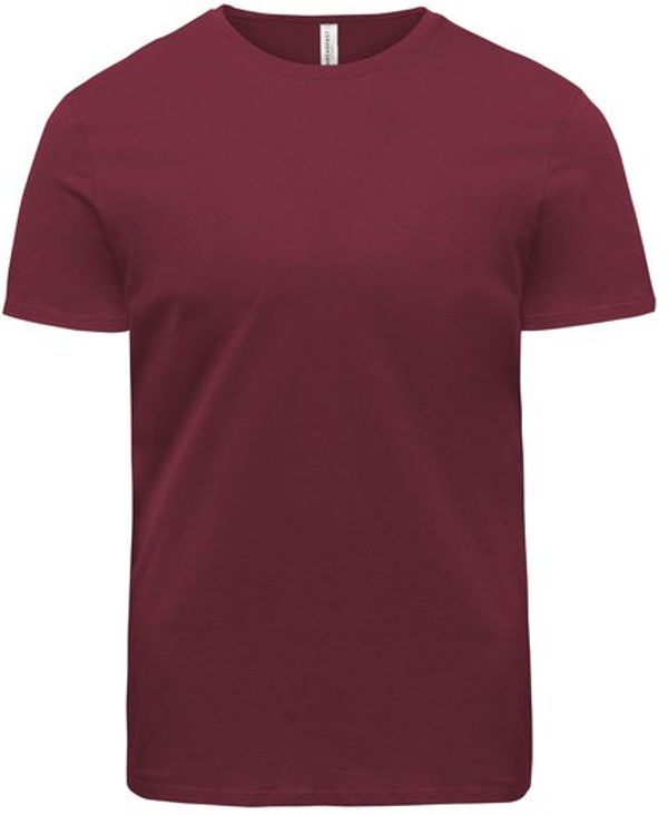 Am image of a Custom Threadfast Unisex Ultimate Cotton T Shirt in Burgundy!