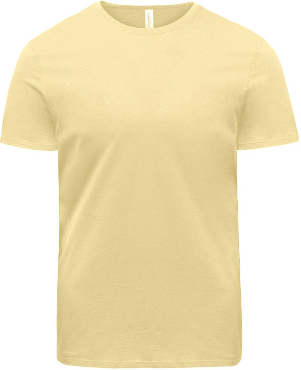 Am image of a Custom Threadfast Unisex Ultimate Cotton T Shirt in Butter!