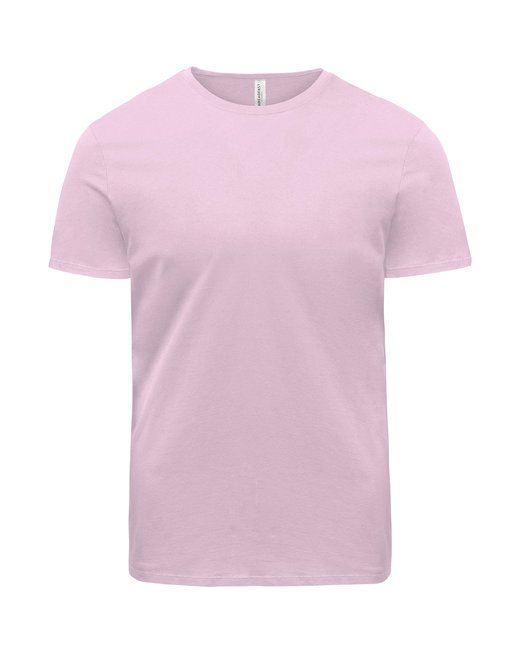 Threadfast Unisex Ultimate Cotton T Shirt in Powder Pink