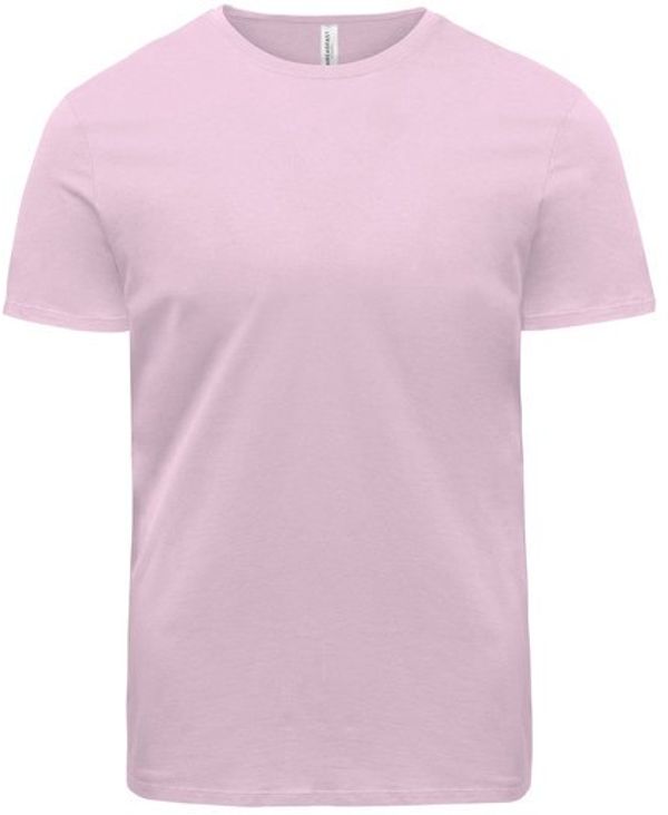 Am image of a Custom Threadfast Unisex Ultimate Cotton T Shirt in Powder Pink!