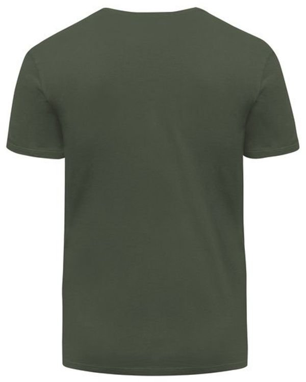 Am image of a Custom Threadfast Unisex Ultimate Cotton T Shirt in Army Green!