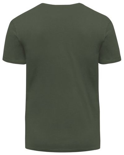 Am image of a Custom Threadfast Unisex Ultimate Cotton T Shirt in Army Green!